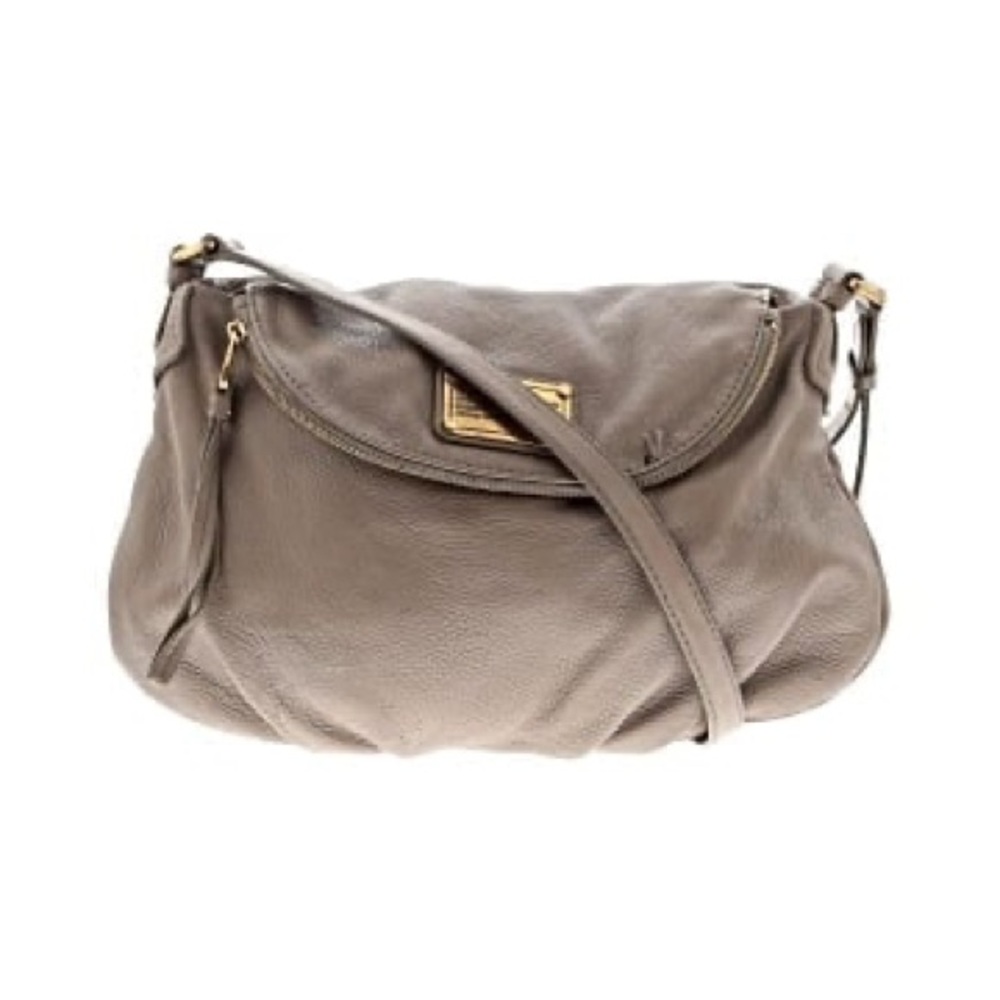 Marc by Marc Jacobs "Classic Q" Natasha Gray Leather Crossbody Bag